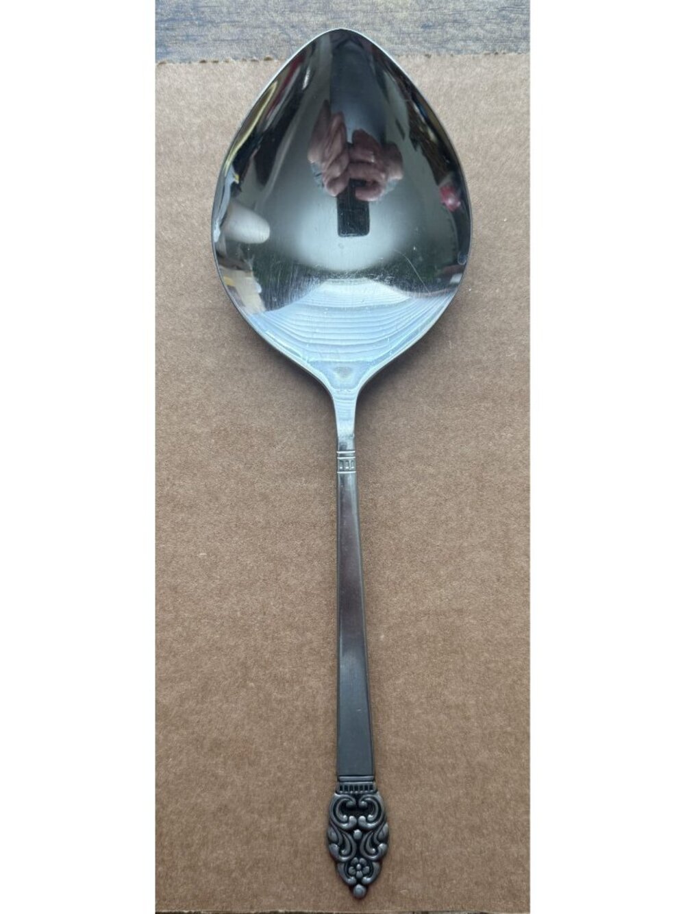 Oneida Community Vinland (Stainless) Pattern Solid Smooth Casserole Spoon 8 5/8"